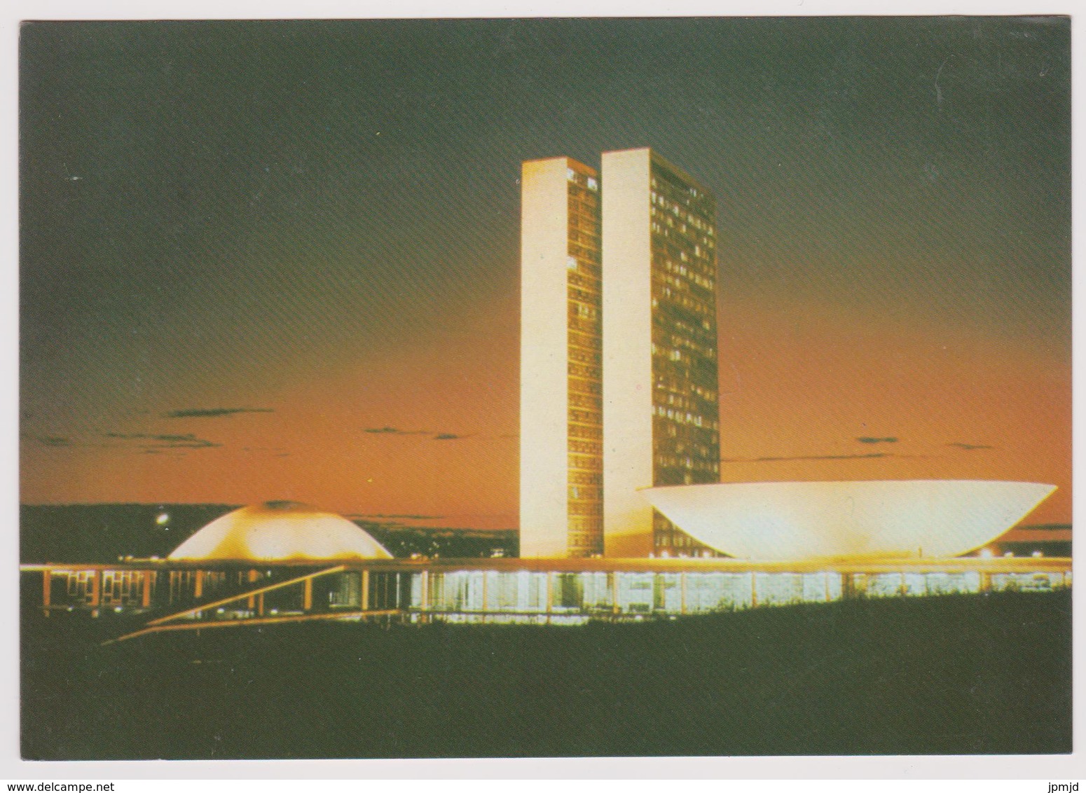 BRASIL - BRASILIA - Vista Noturna Do Congresso Nacional - Ed. Mercator N° 14 - Brasilia