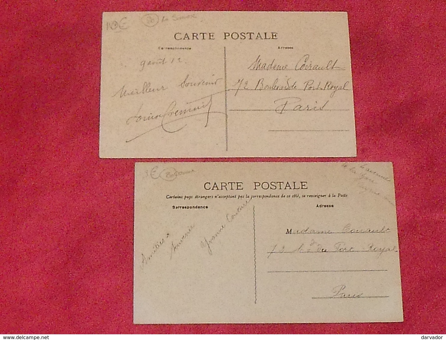 Carte Postale / Somme / Département 80 / Lot De 2 Cartes - Autres & Non Classés