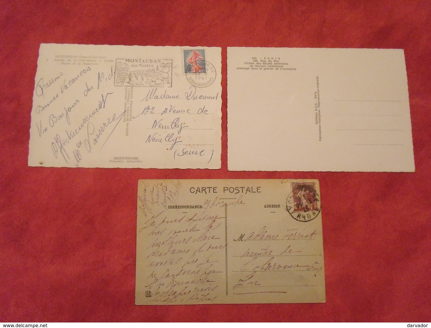 Carte Postale / Tarn Et Garonne / Département 82 / Lot De 3 Cartes - Autres & Non Classés