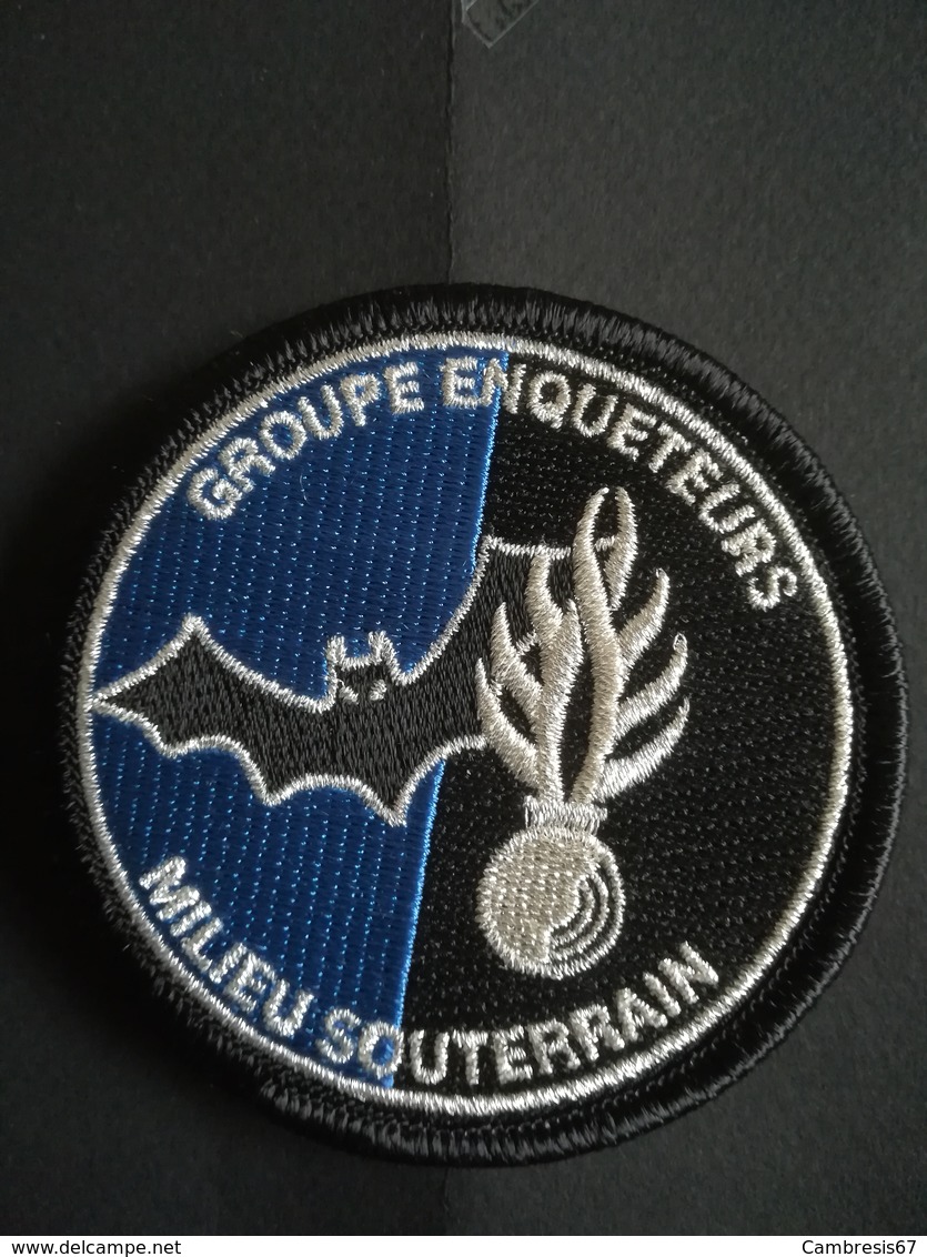 Écusson Gendarmerie Groupe Enquêteur Milieu Souterrain - Police & Gendarmerie