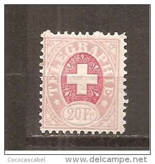 Suiza-Switzerland Nº Yvert Telégrafo 8 (A) (MNH/**) - Télégraphe