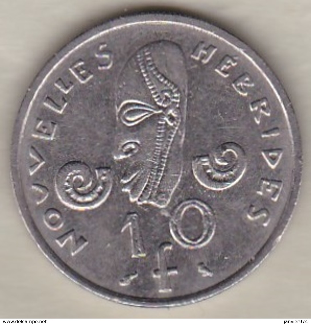 Nouvelles-Hébrides 10 Francs 1967 En Nickel - Vanuatu