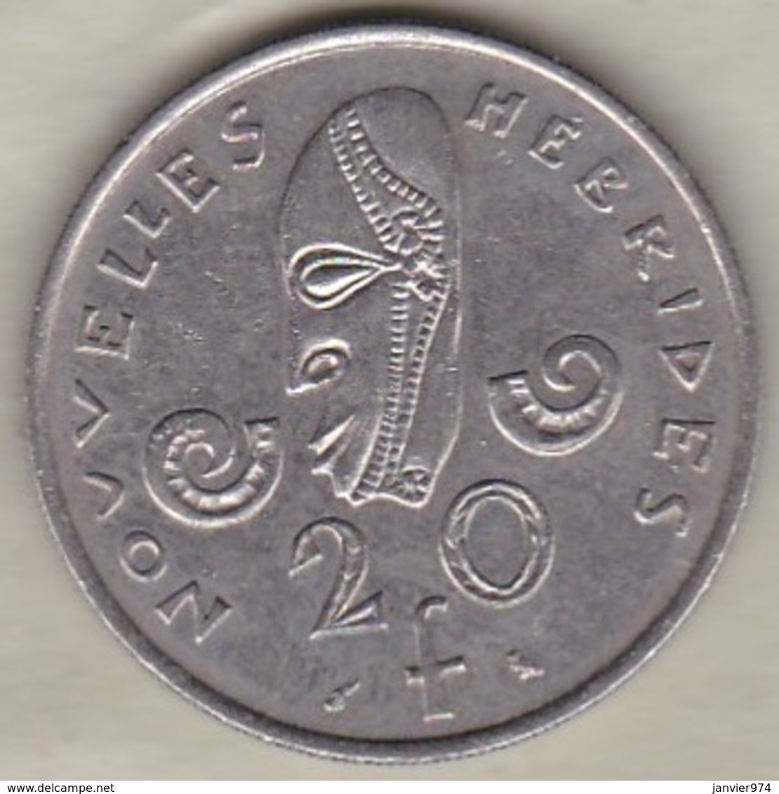 Nouvelles-Hébrides 20 Francs 1967 En Nickel - Vanuatu