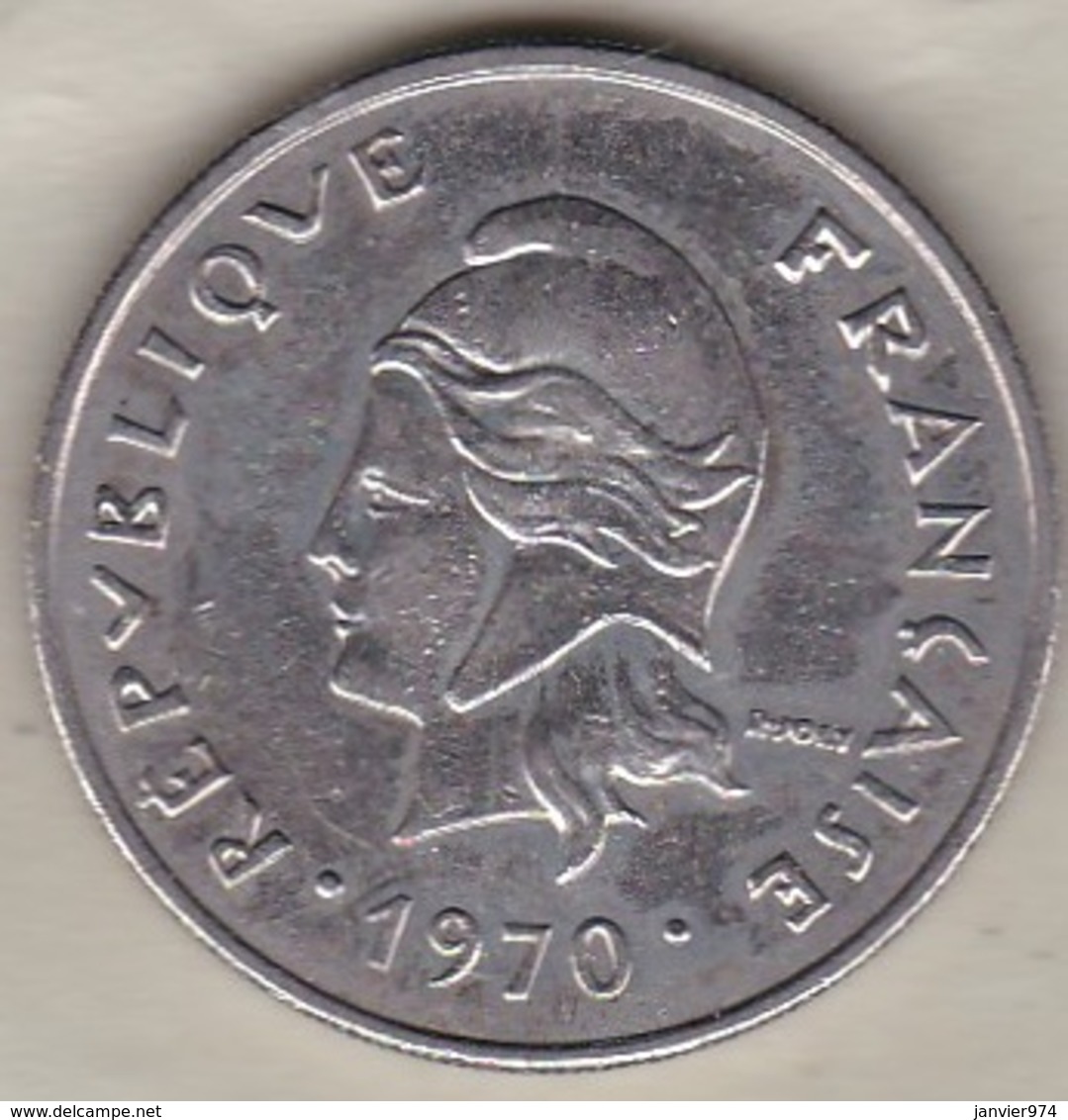 Nouvelles-Hébrides 20 Francs 1970 En Nickel - Vanuatu