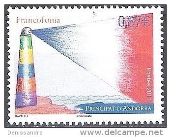 Andorre Français 2011 Yvert 705 Neuf ** Cote (2017) 3.00 Euro La Francophonie - Nuevos