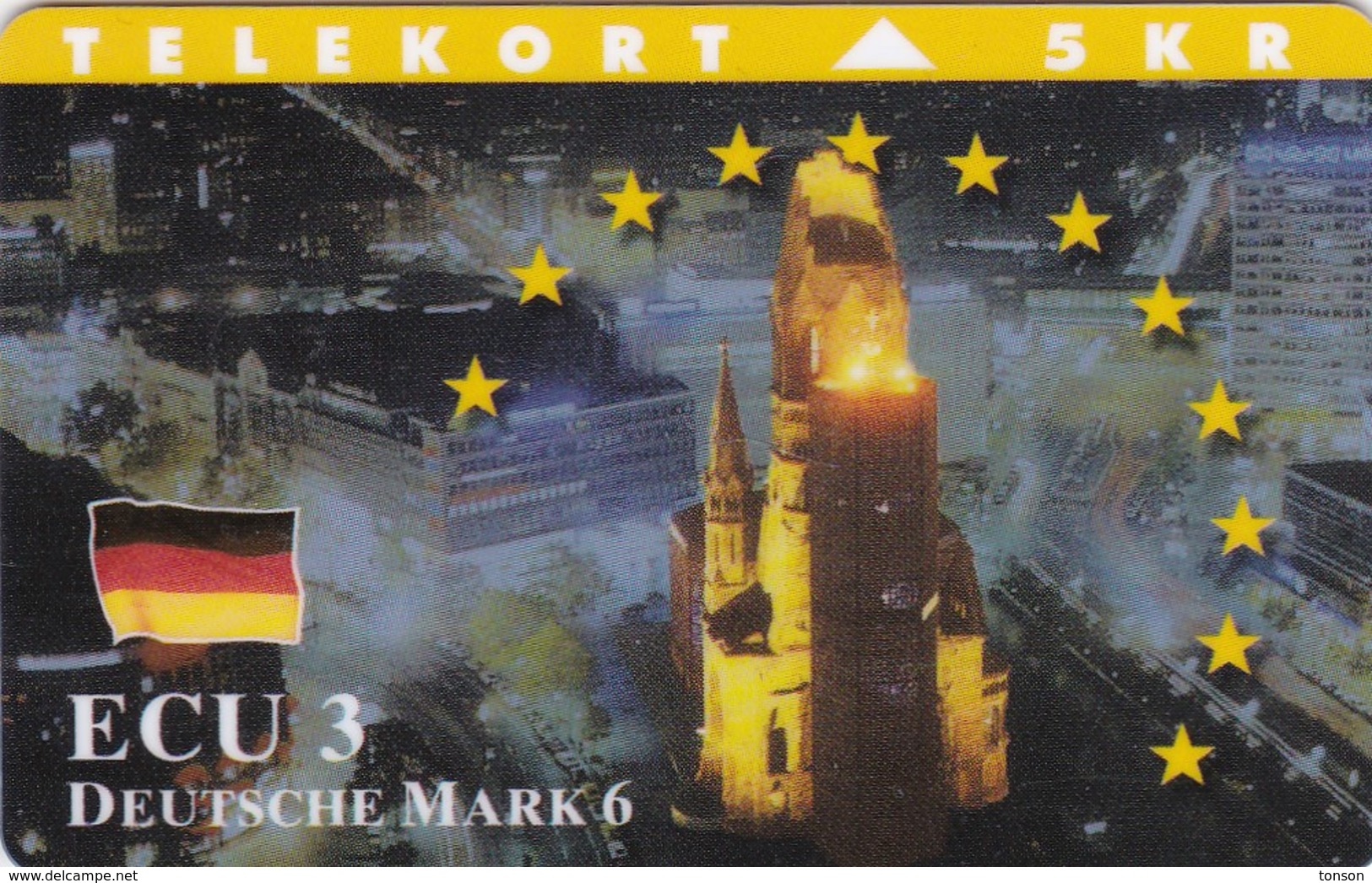 Denmark, TP 113, ECU-Germanz, Mint Only 1.250 Issued, Castle, Flag, 2 Scans. - Denmark