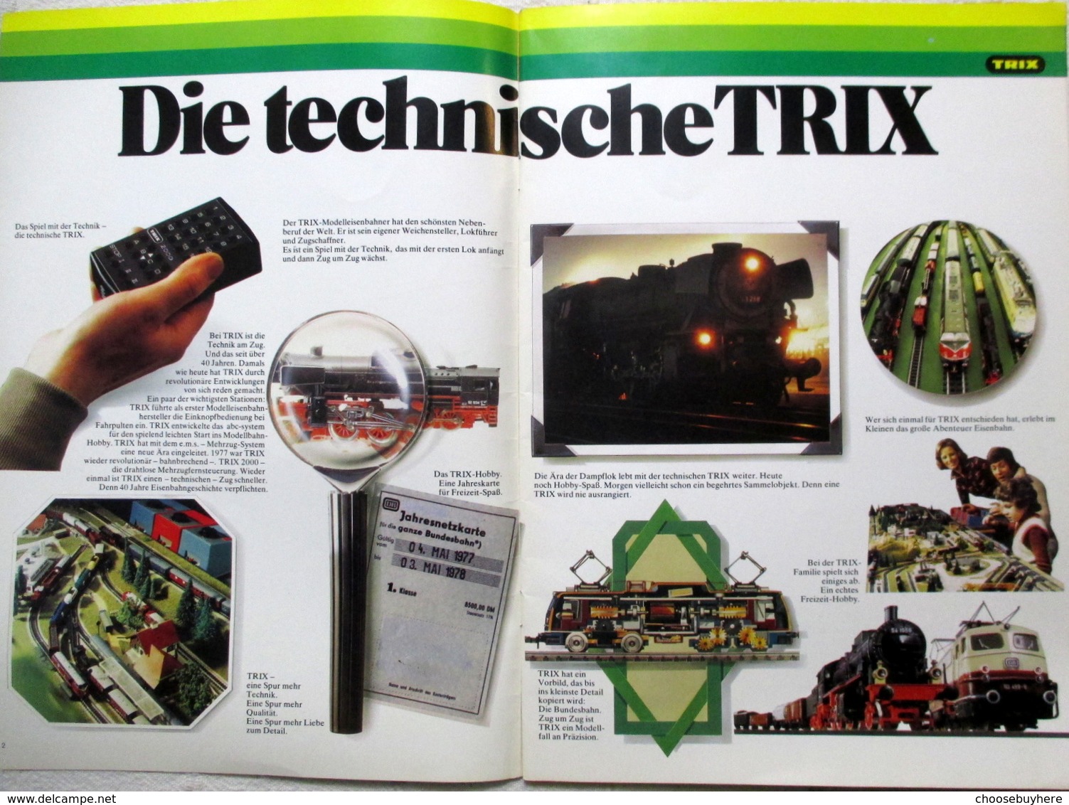 TRIX Gesamt Katalog 1977 1978 Preisliste - Deutsch