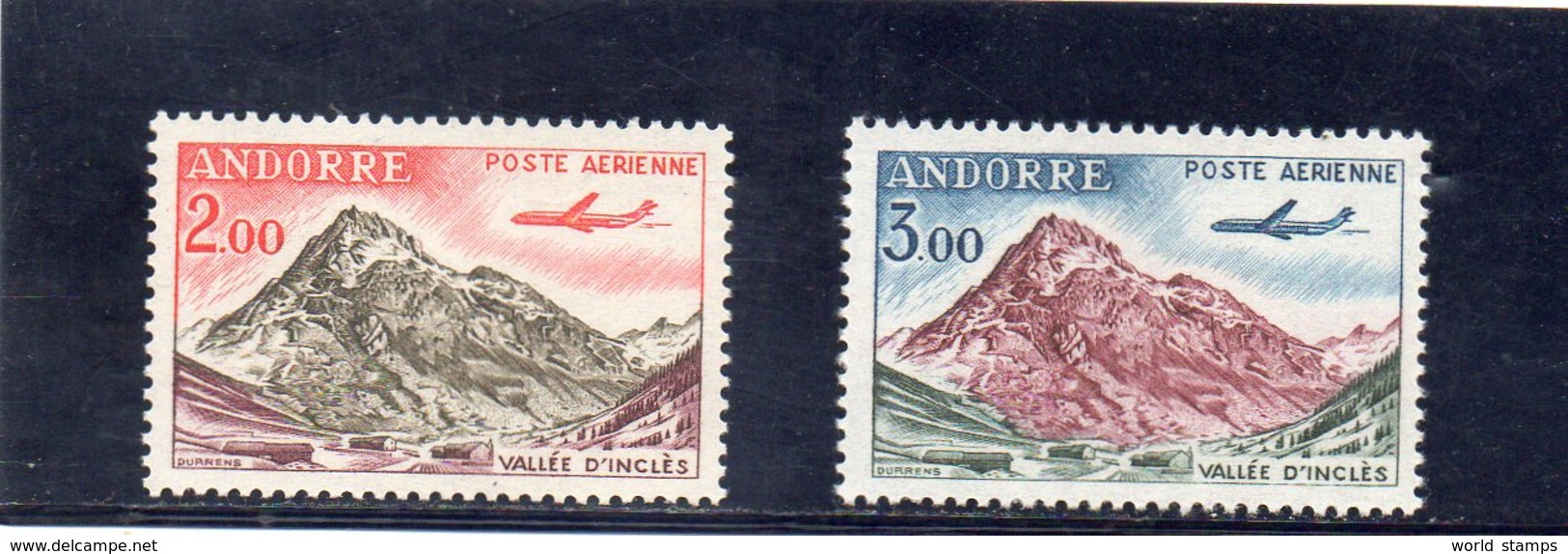 ANDORRE FR. 1961-4 ** - Airmail