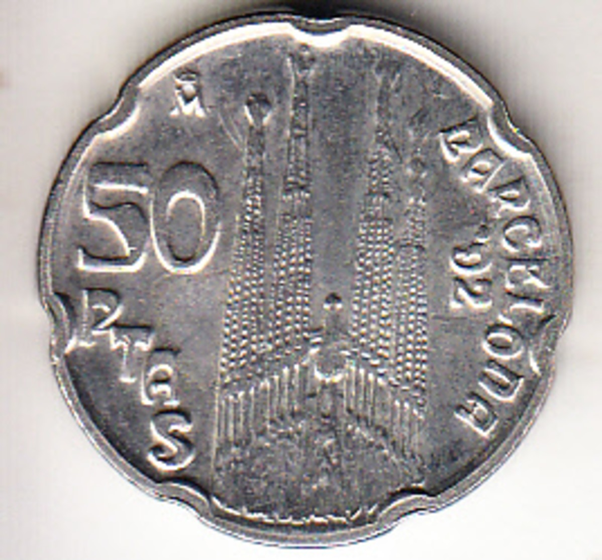 ESPAÑA 1992  50 PESETAS REY.BARCELONA.LA SAGRADA FAMILIA  . SIN CIRCULAR. . CN 4387 - 50 Pesetas