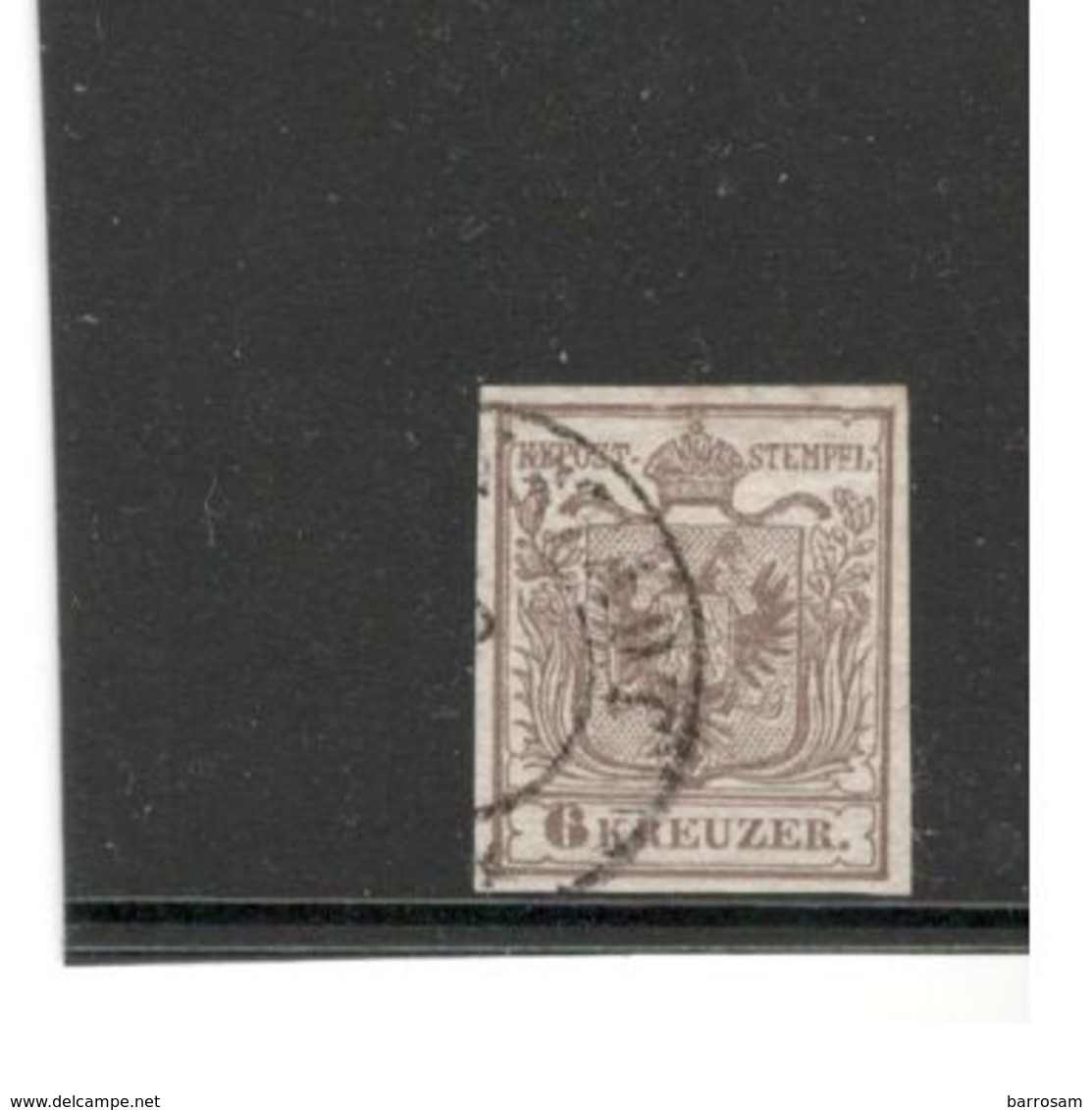 AUSTRIA1850:Michel 4 Ia(handpaper) Signed On Back By Ferchenbauer - Gebraucht