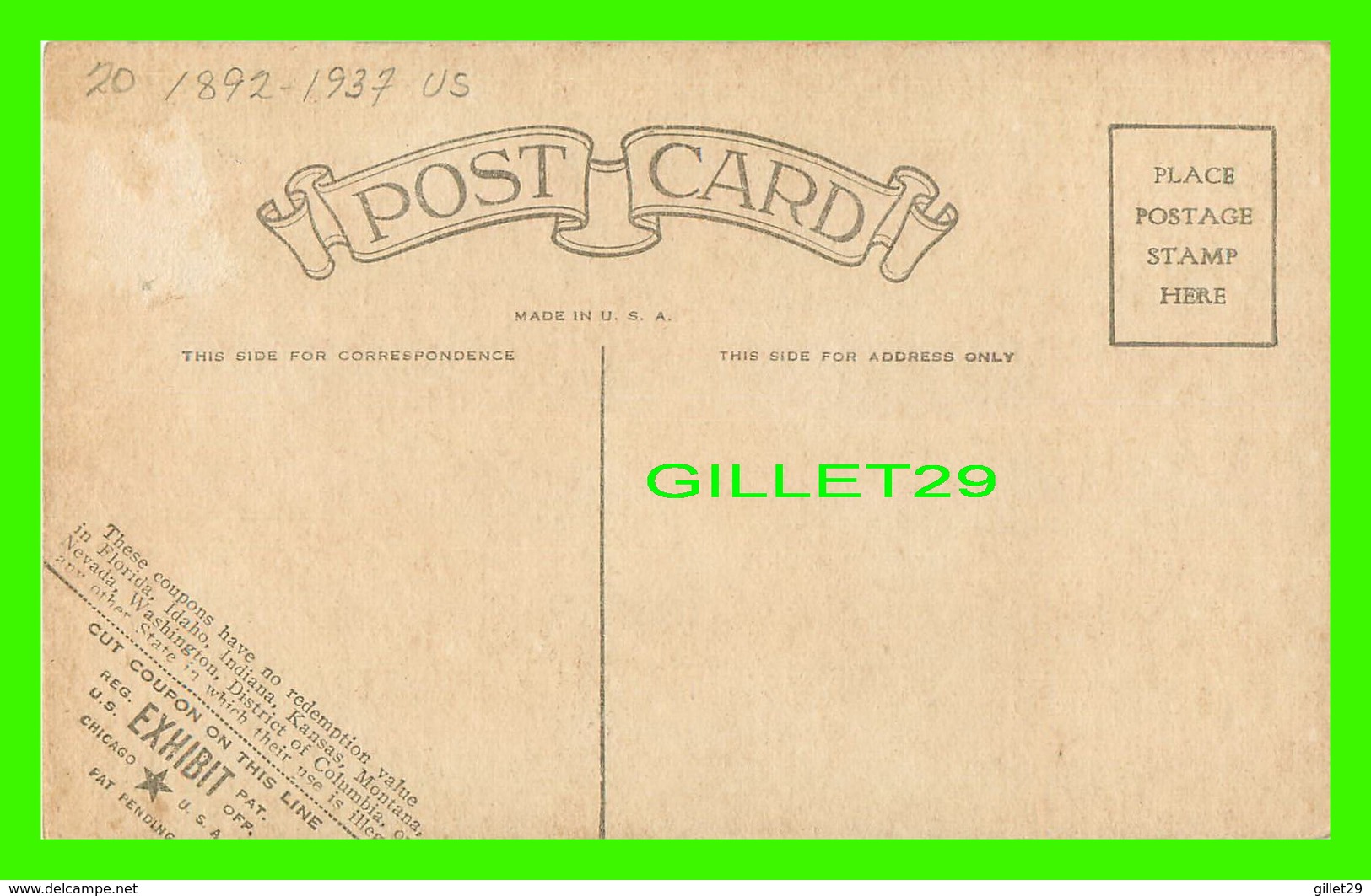 ACTRICES - RUTH ROLAND, 1892-1937 - CARTE, DAME DE COEUR -  EX. SUP. CO, CHICAGO 1928 - CUT COUPON EXHIBIT - - Acteurs