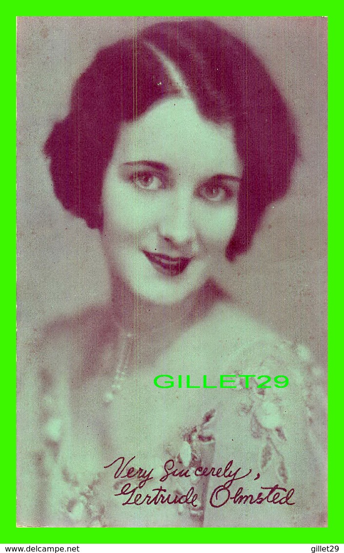 ACTRICES - GERTRUDE OLMSTED, 1897-1975 - EX. SUP. CO. CHICAGO, 1928 - CUT COUPON EXHIBIT - - Acteurs