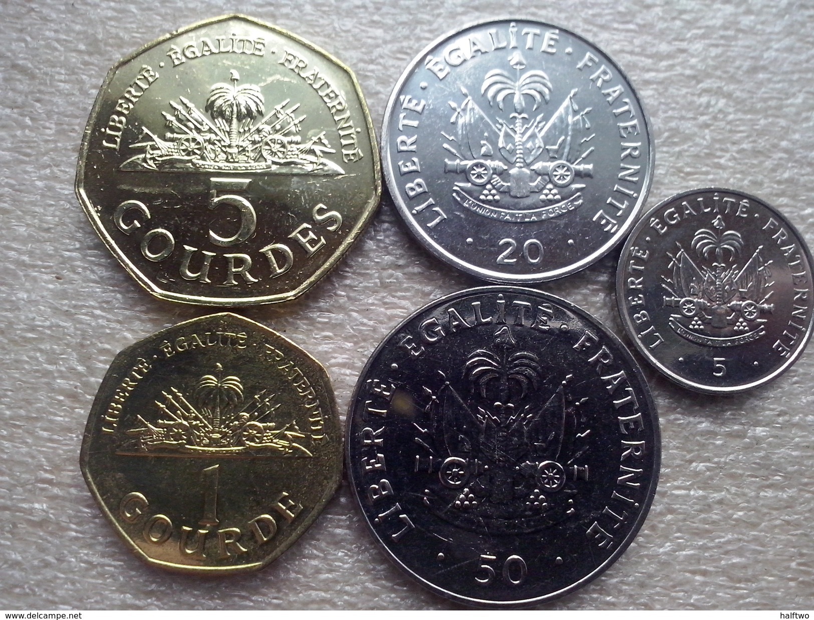 Haiti Set :1,5 Gourdes ; 5,20,50 Centimes    1995-2013    UNC - Haïti