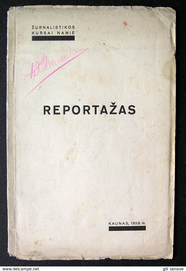 Lithuanian Book / Reportažas 1933 - Oude Boeken