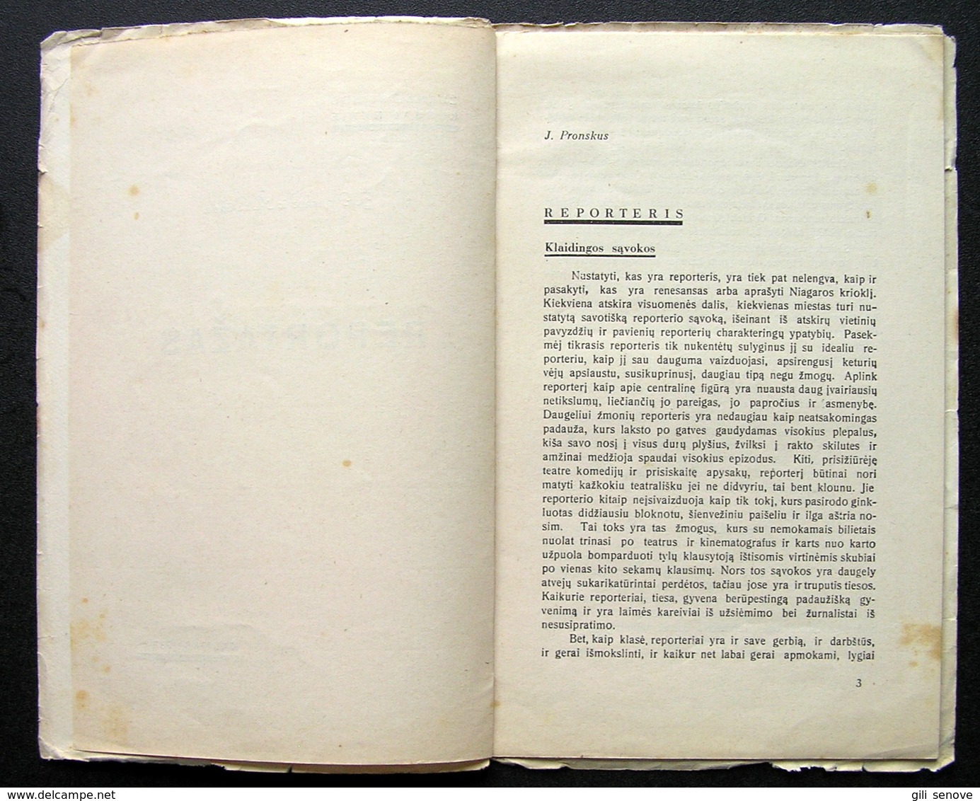 Lithuanian Book / Reportažas 1933 - Oude Boeken