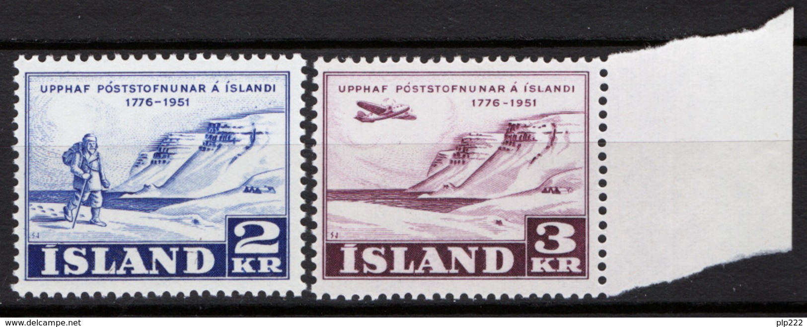 Islanda 1951 Unif. 236/37 **/MNH VF - Nuovi