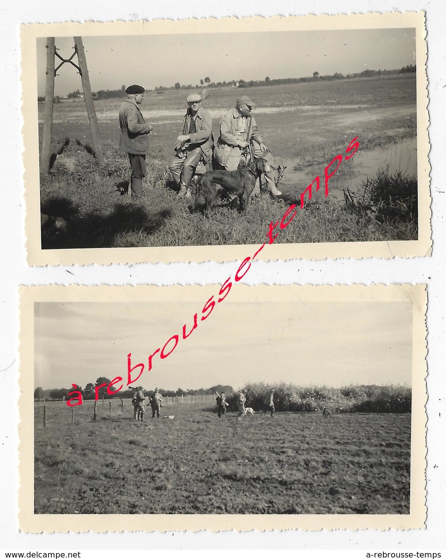 CHASSE En 1958- à VILLARS-2 Photos Format 11,2 X 6,8cm Chaque - Otros & Sin Clasificación