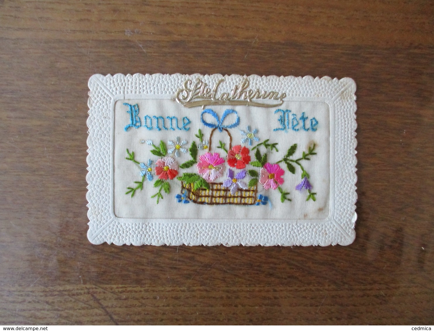 BONNE FÊTE Ste CATHERINE - Embroidered