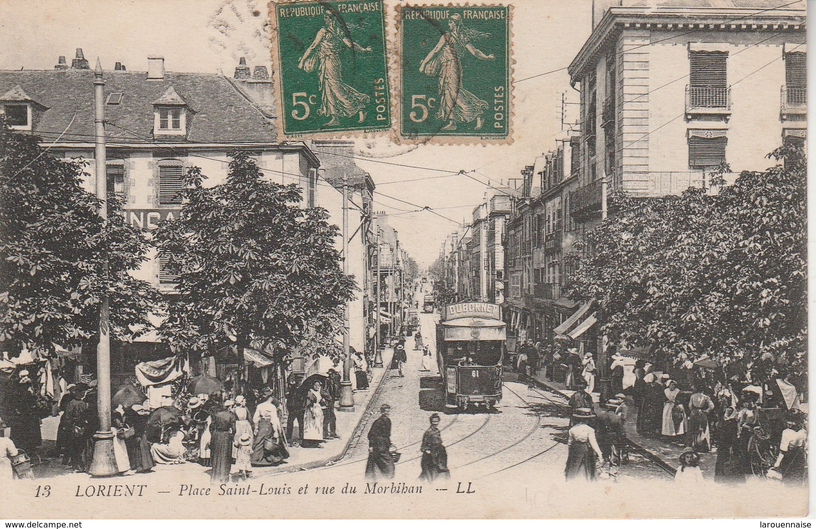 56 - LORIENT - Place Saint Louis Et Rue Du Morbihan - Lorient