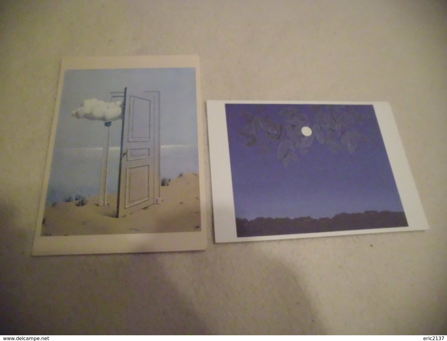 LOT DE 2 OEUVRES ..LA PAGE BLANCHE ET LA VICTOIRE...SIGNE MAGRITTE - Peintures & Tableaux