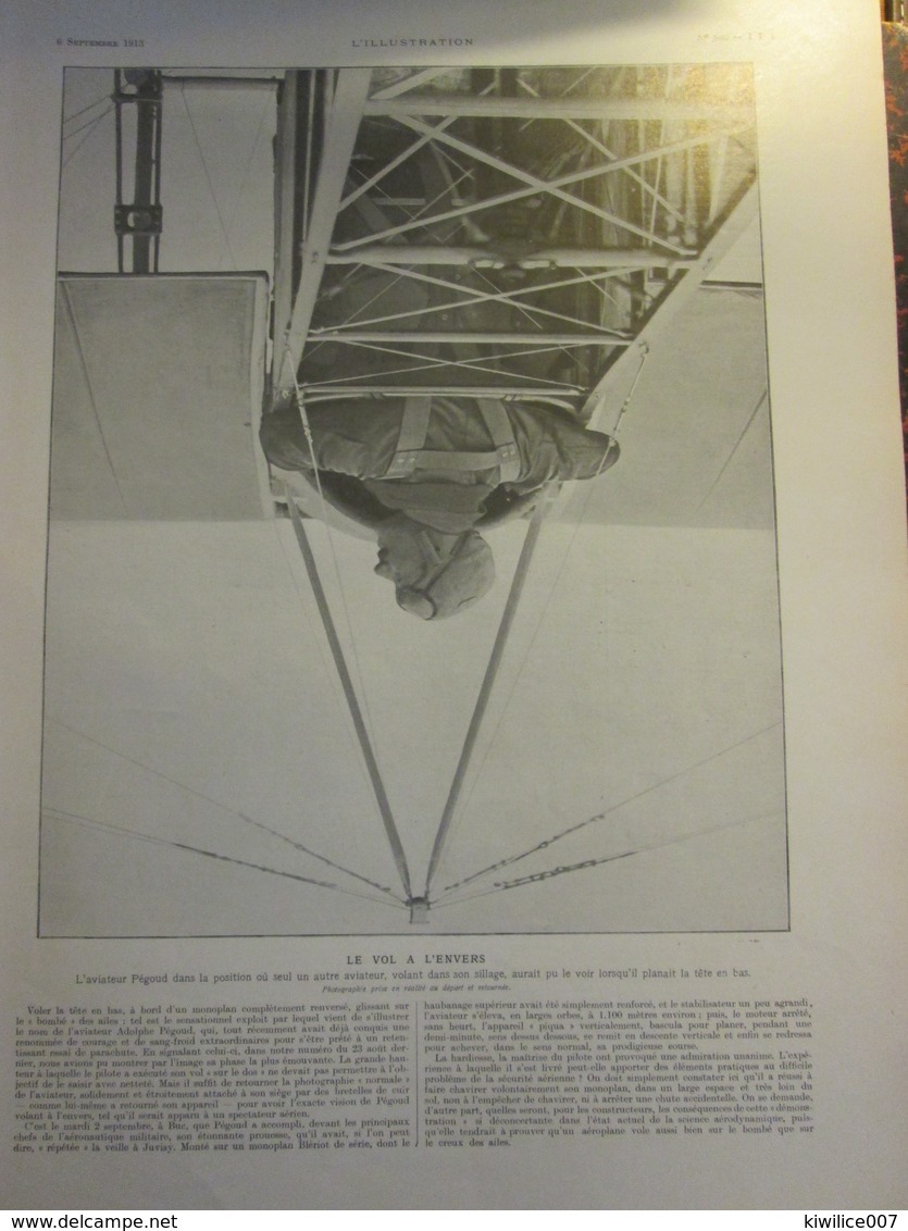 1913 Aviation Aviateur    LE VOL A L ENVERS   Pégoud - Non Classificati