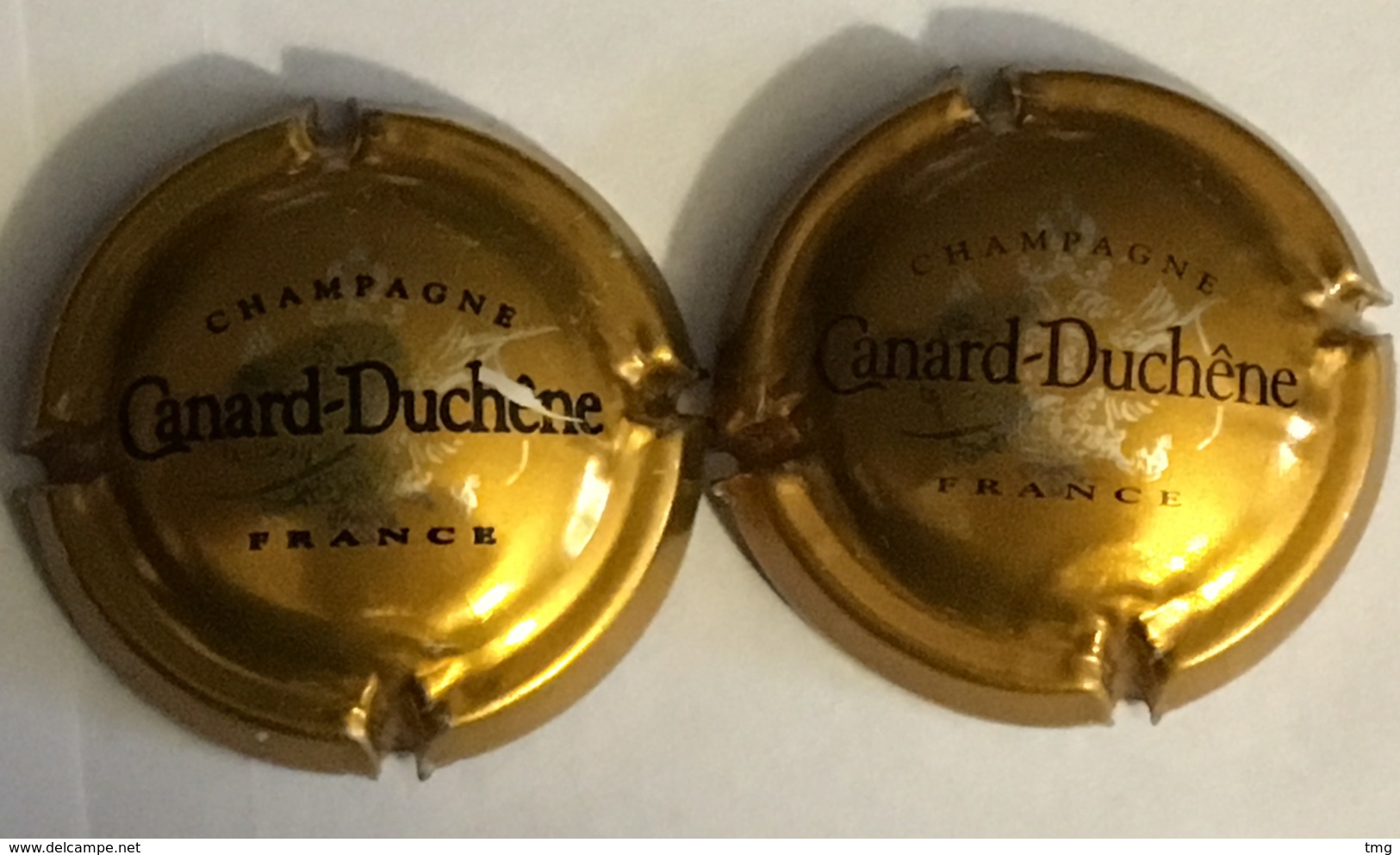 4 - Capsule De Champagne N°75 X2 - Canard-Duchêne, Bronze (petites Lettres & Lettres épaisses) - Canard Duchêne