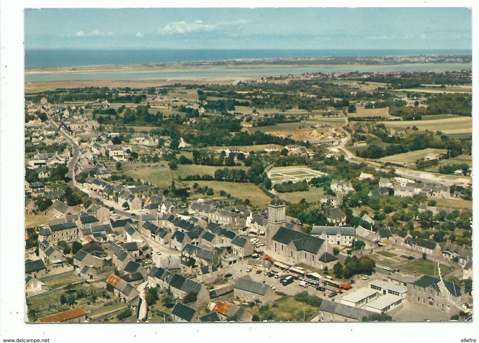 CPSM Montmartin Sur Mer - 50 - Vue Générala Aérienne - 1977 - Montmartin Sur Mer