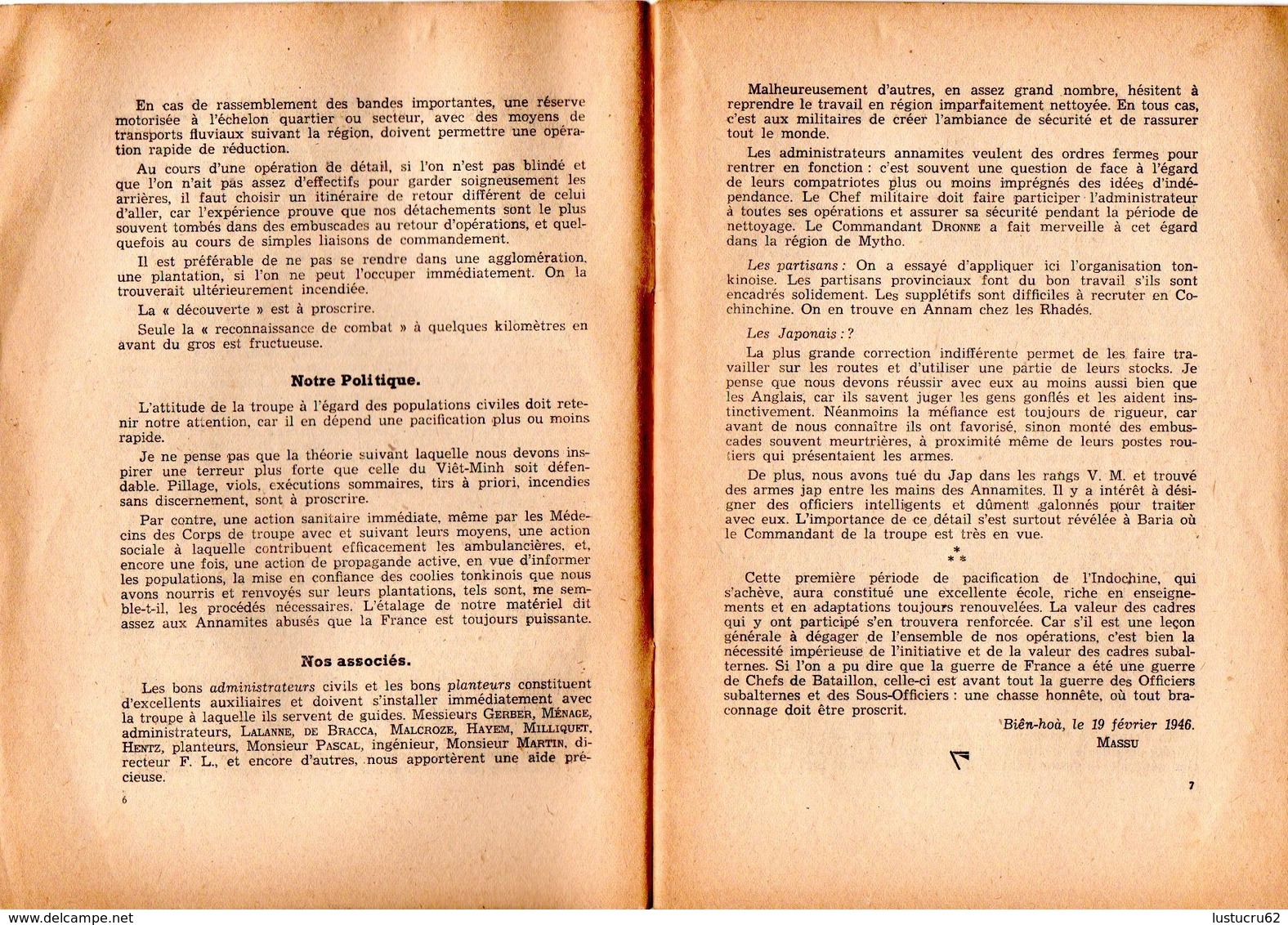 BULLETIN DE LIAISON DU GROUPEMENT DE MARCHE DE LA 2e D.B. "Coups De MASSU"  N° 4 De 1946 - RARE ! - Documents