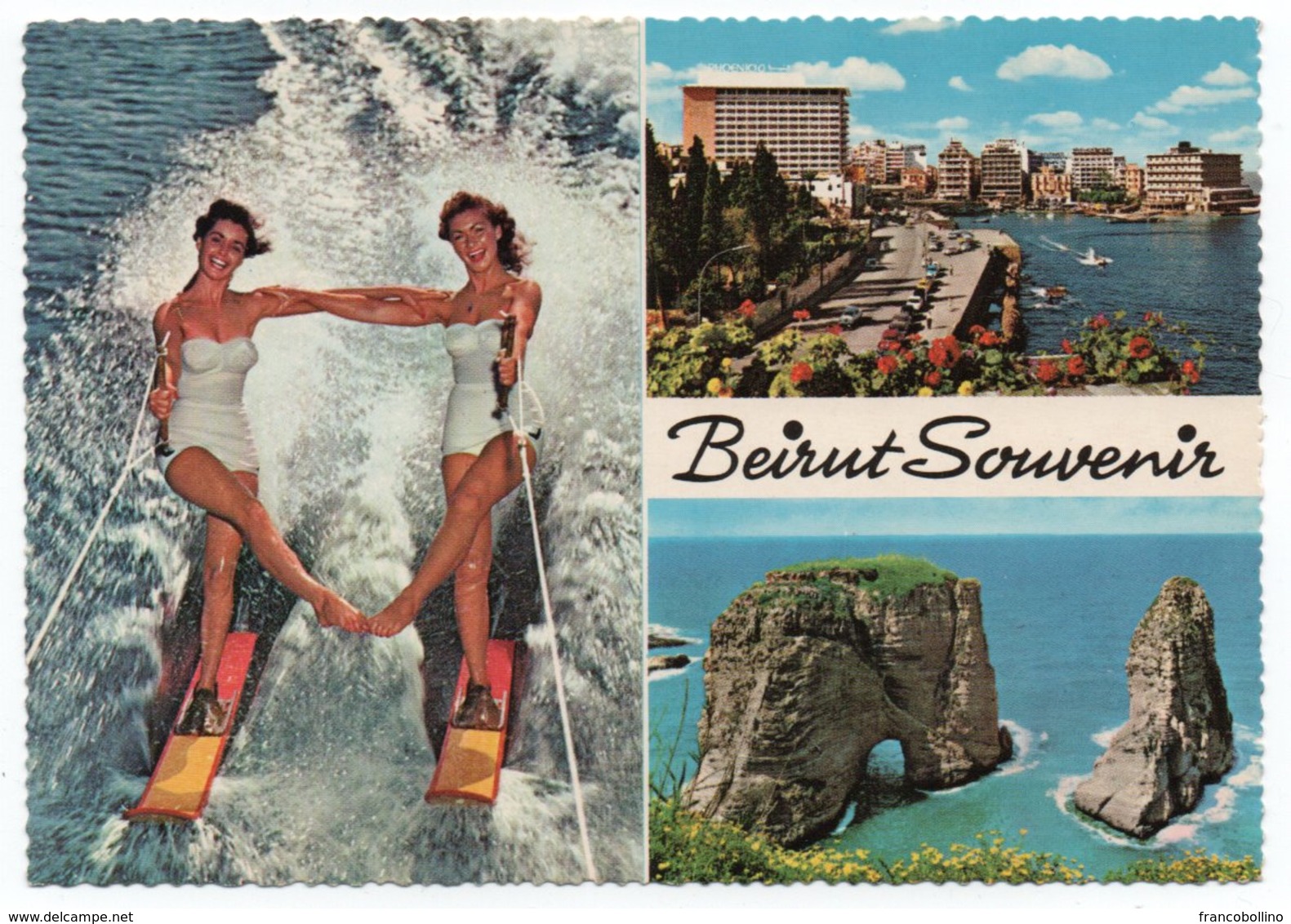 LIBAN/LEBANON - BEYROUTH/BEIRUT SOUVENIR / CENTRE INTERNATIONAL DE SKI NAUTIQUE / PIN-UP - Libano