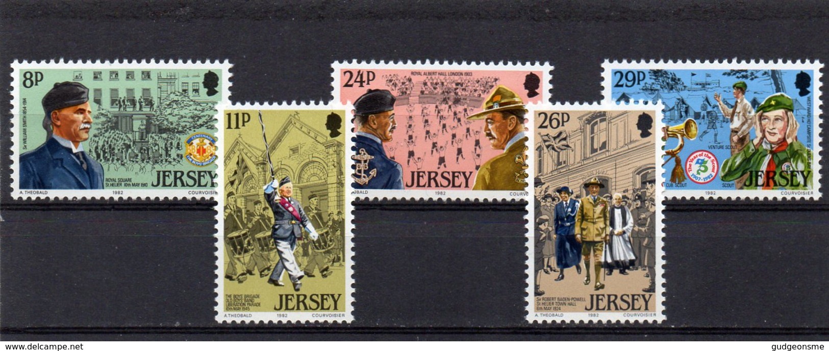 JERSEY 1982 Youth Organizations Set MNH - Jersey