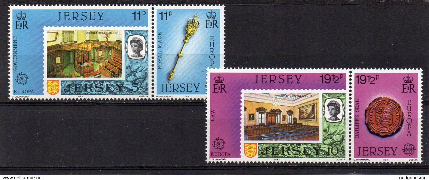 JERSEY 1983 Europa Great Works Set MNH - Jersey