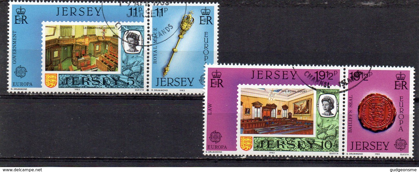 JERSEY 1983 Europa Great Works Set Used CTO - Jersey