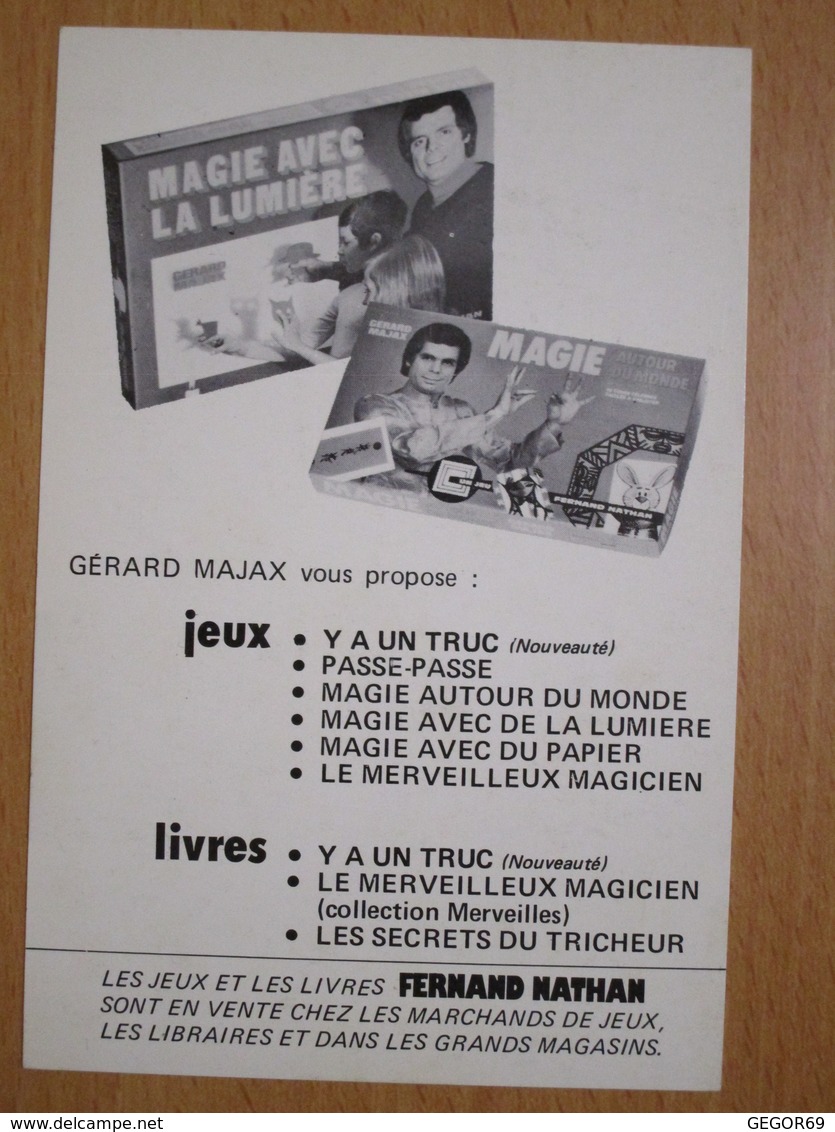 PHOTO DEDICACEE GERARD MAJAX - Dédicacées