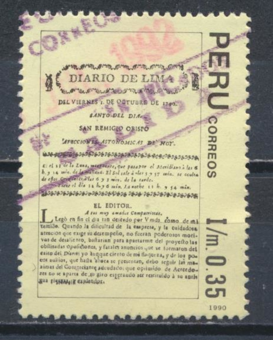 °°° PERU - Y&T N°966 - 1992 °°° - Perù