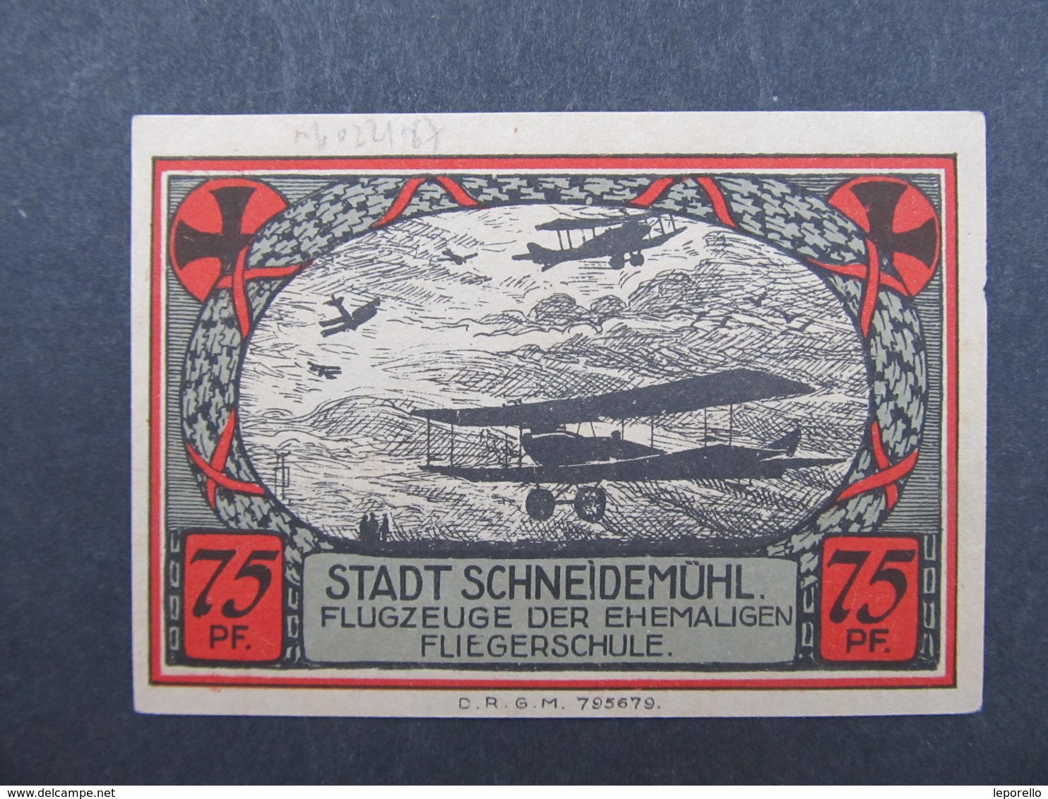 BANKNOTE Schneidemühl 75 Pfg. ///  D*35003 - Other & Unclassified