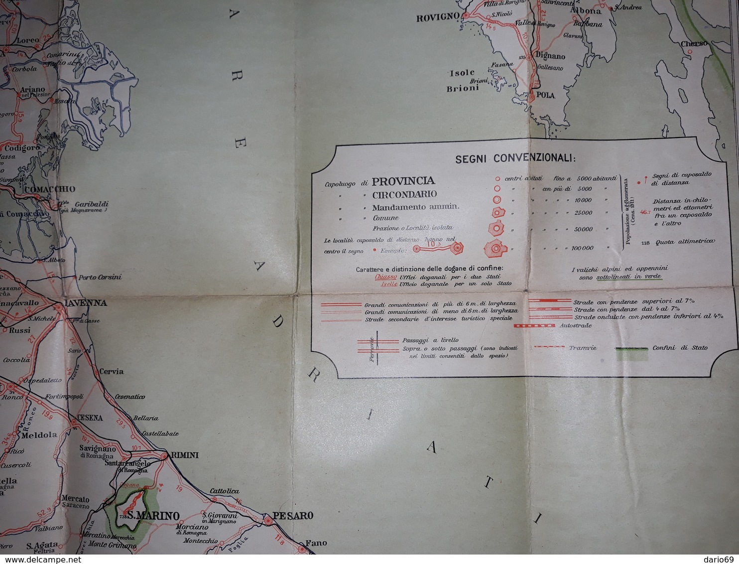 CARTA AUTOMOBILISTICA  TOURING CLUB ITALIANO - Roadmaps