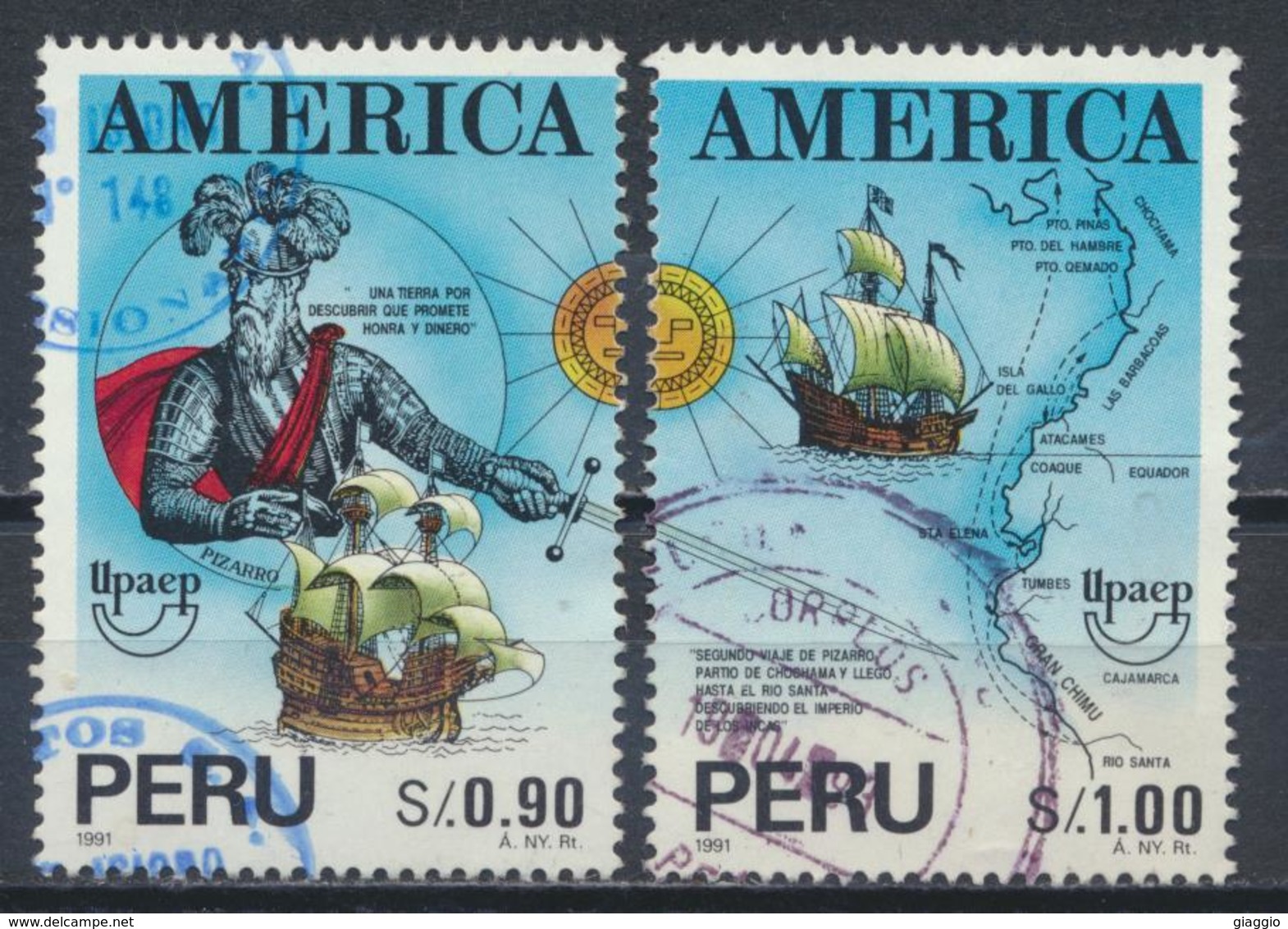 °°° PERU - Y&T N°991/92 - 1993 °°° - Perù