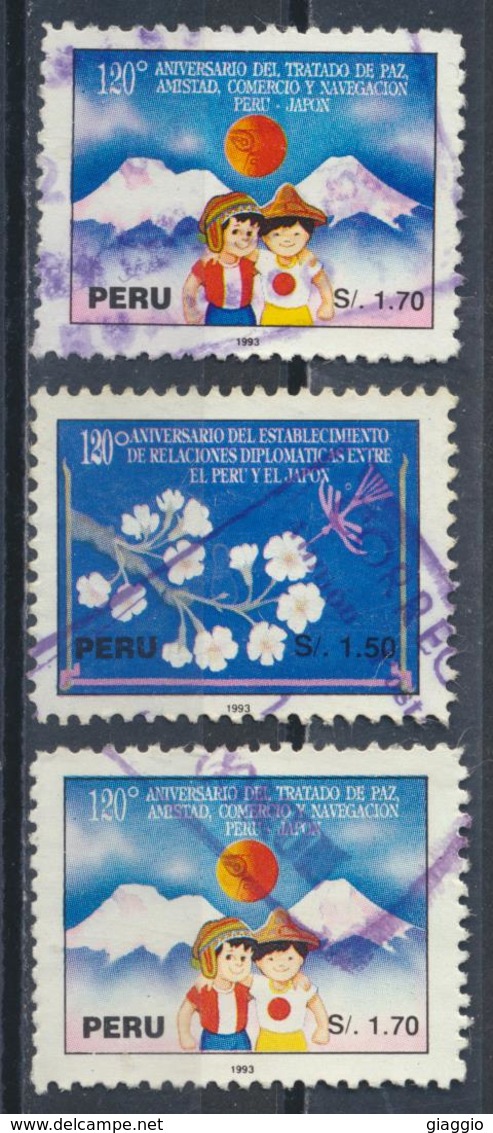 °°° PERU - Y&T N°995/96 - 1993 °°° - Perù