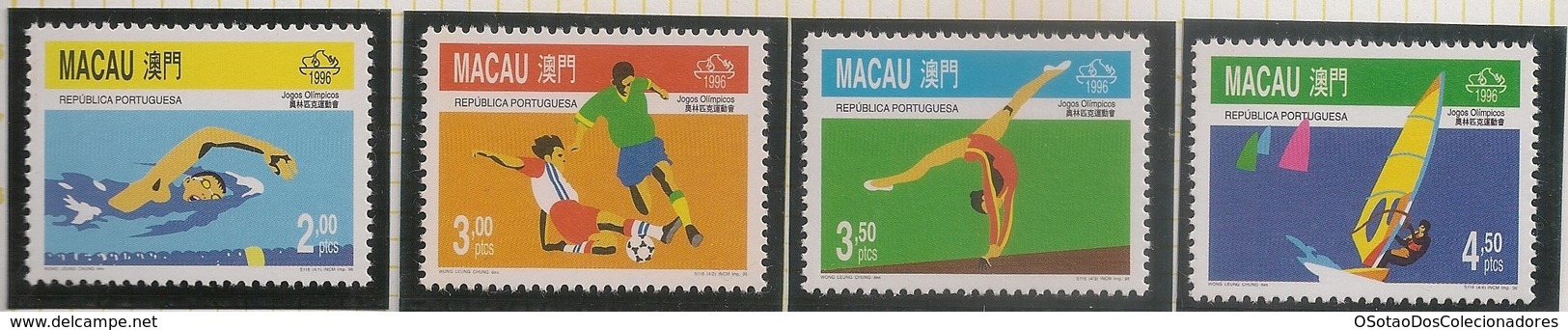 Macau Macao Chine 1996 - Jogos Olimpicos De Atlanta - Olympic Games - Atlanta, USA - Set Complete MNH/Neuf - Unused Stamps