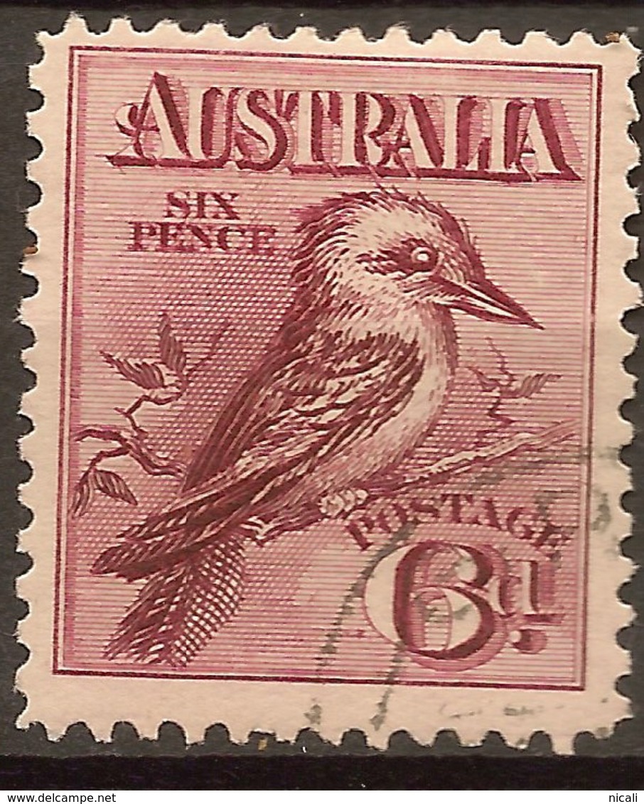 AUSTRALIA 1913 6d Kookaburra SG 19 U #AQC62 - Usati