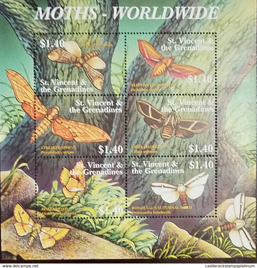 L) 2004 ST VINCENT & GRENADINES, BUTTERFLIES, NATURE, TREE, 1.40C, MNH - St.Vincent & Grenadines