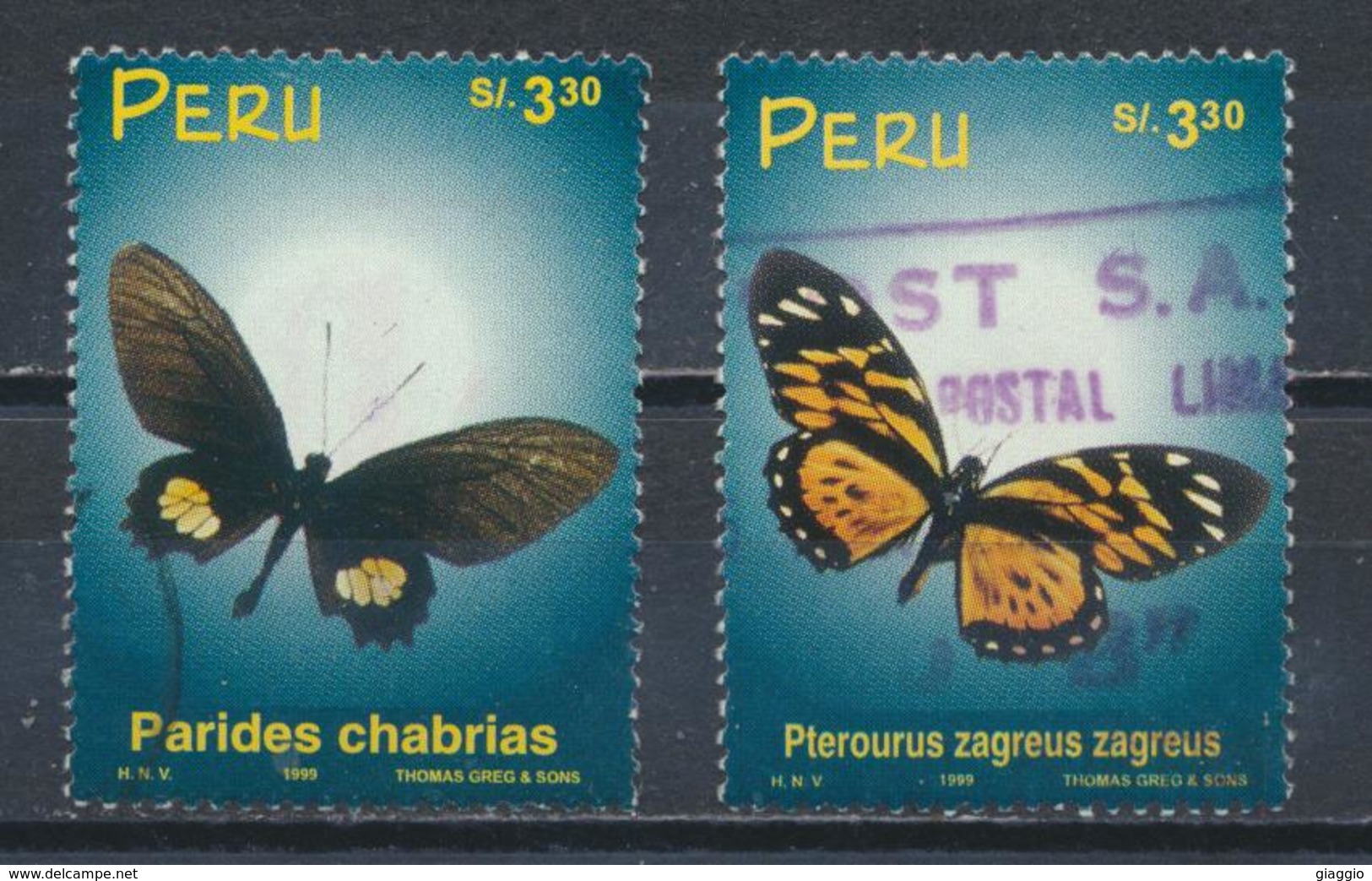 °°° PERU - Y&T N°1205/8 - 1999 °°° - Peru