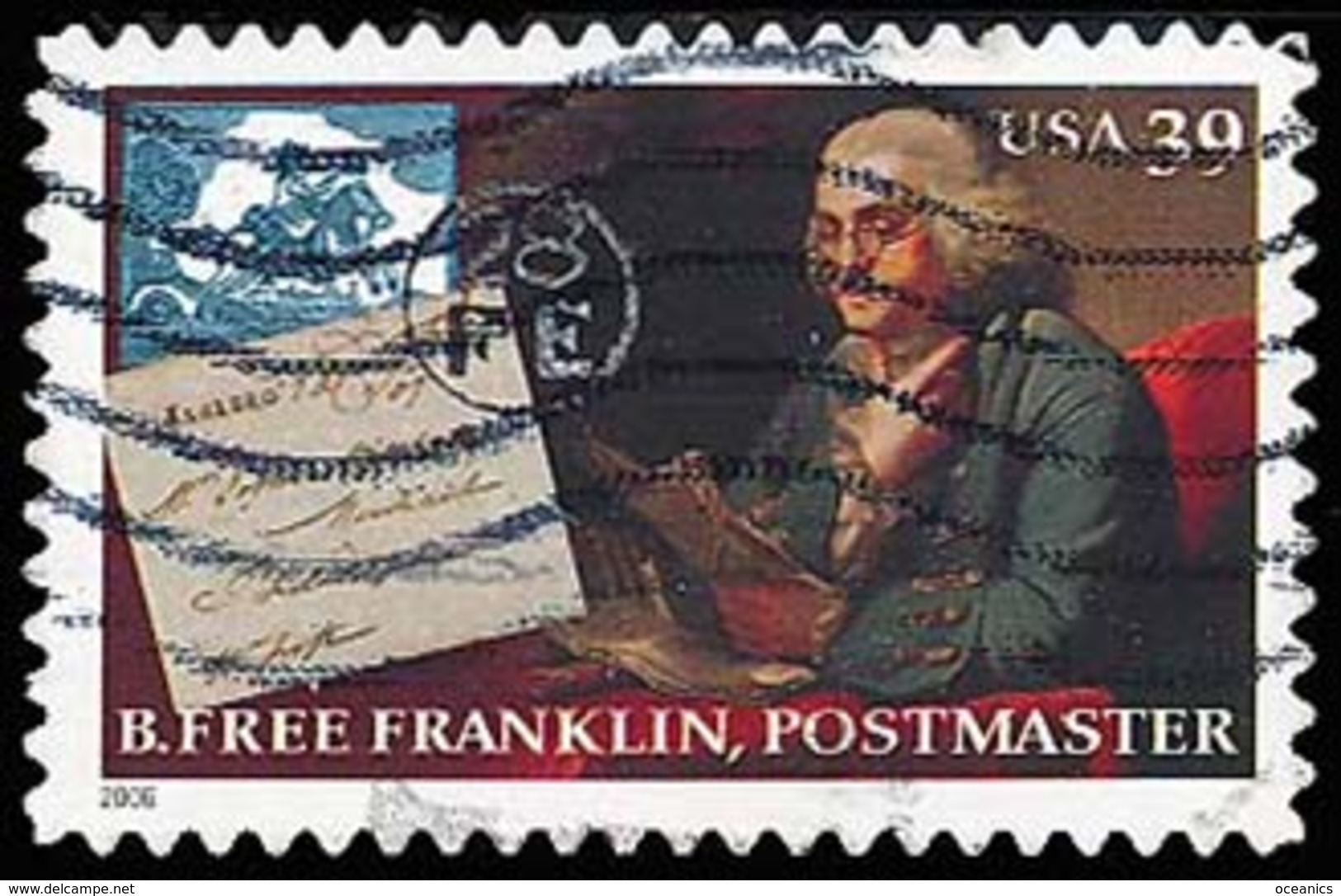 Etats-Unis / United States (Scott No.4024 - Benjamin Franklin) (o) - Gebruikt