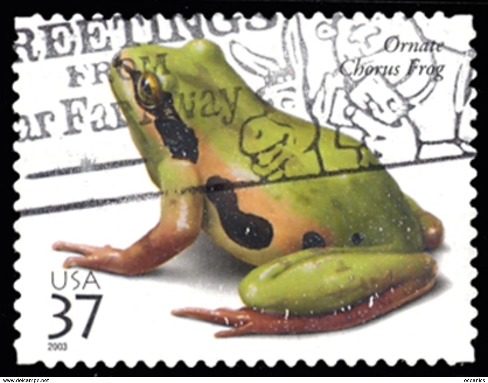 Etats-Unis / United States (Scott No.3817 - Reptiles And Amphibians) (o) - Gebruikt