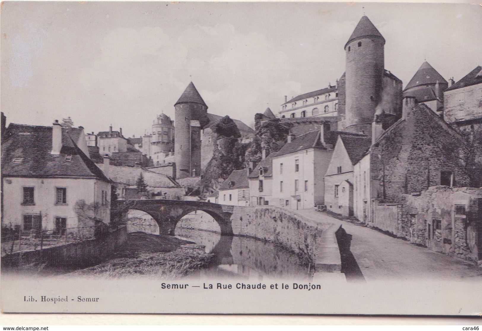 CPA - SEMUR La Rue Chaude Et Le Donjon - Semur