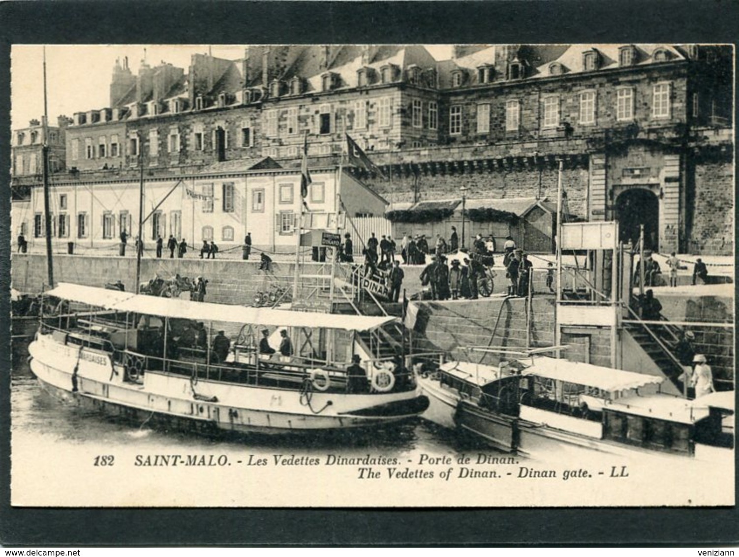 CPA - SAINT MALO - Les Vedettes Dinardaises - Porte De Dinan, Très Animé - Saint Malo