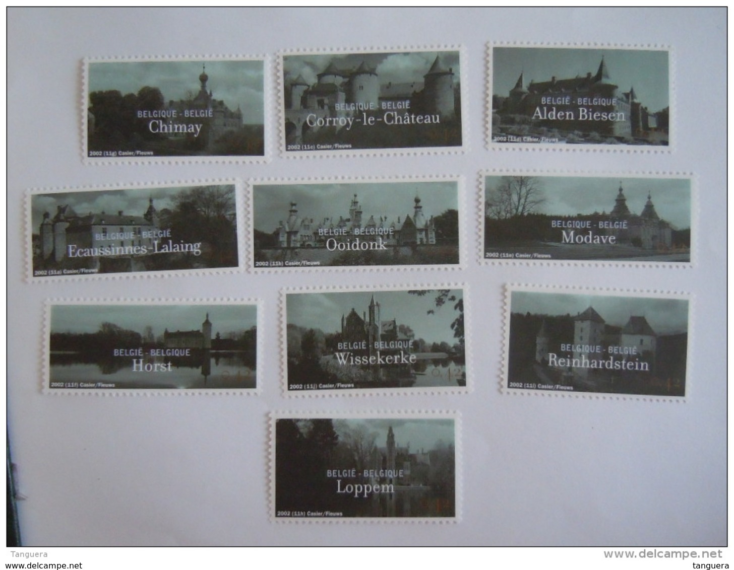 België Belgique 2002 Toerisme Kastelen Tourisme Châteaux Cob 3074-3083 Yv 3069-3078 MNH ** - Ongebruikt