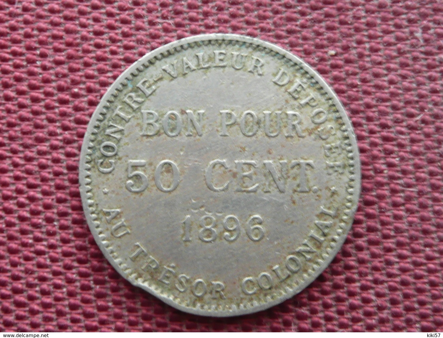 REUNION Monnaie De 50 Cts 1896 - Reunion