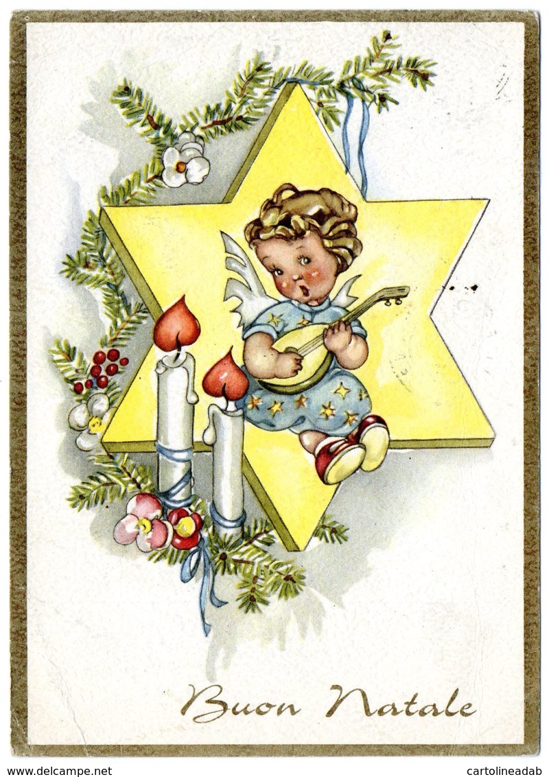 [DC7884] CPA - AUGURALE - BUON NATALE - LA STELLA DEL NATALE- Viaggiata - Old Postcard - Altri & Non Classificati