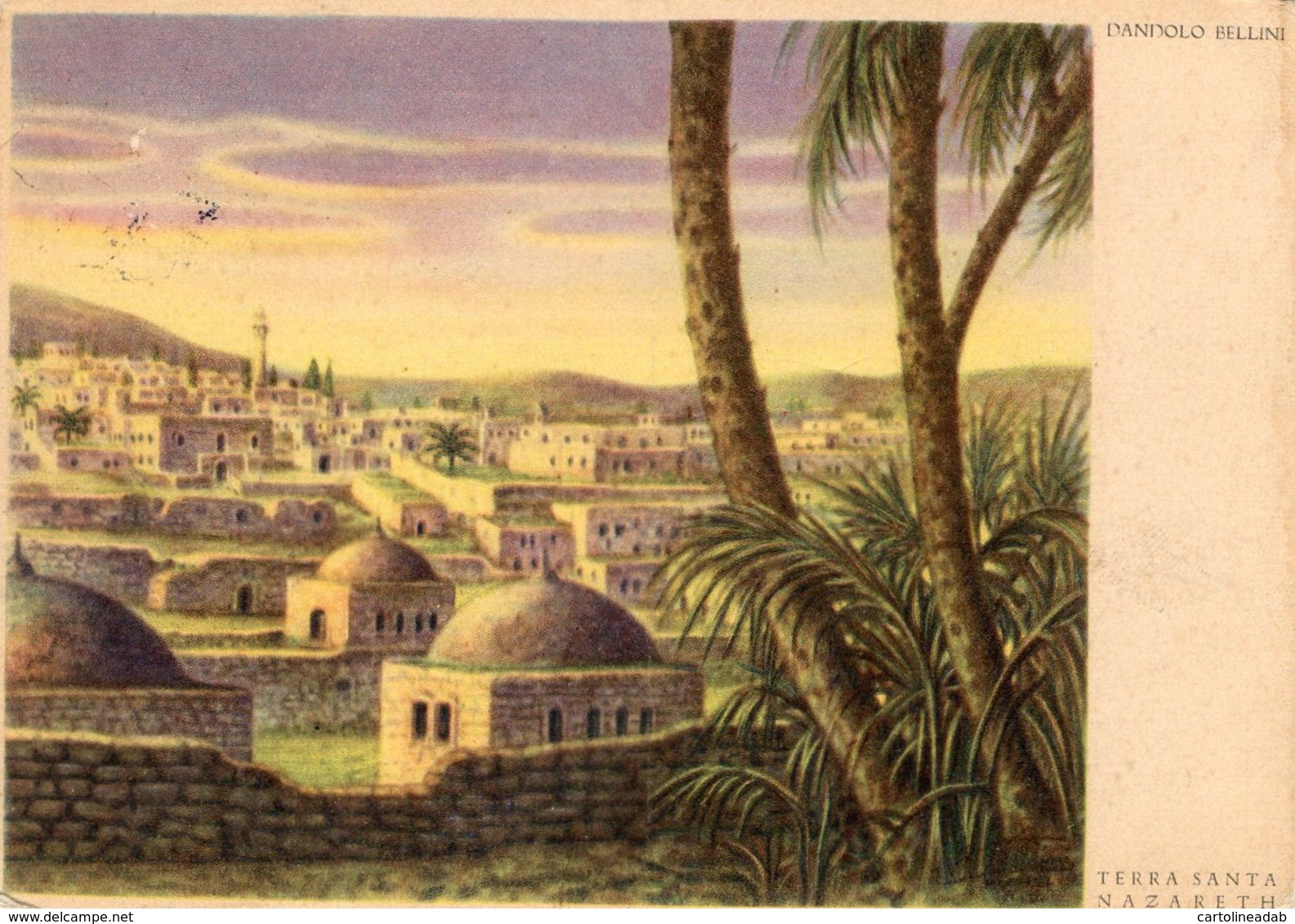 [DC7897] CPA - NAZARETH TERRA SANTA - ILLUSTRATA DA DANDOLO BELLINI - Non Viaggiata - Old Postcard - Israel